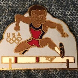 Men's Hurdles Olympic Pin~1988 Seoul~Hanna-Barbera Olympikids Collection